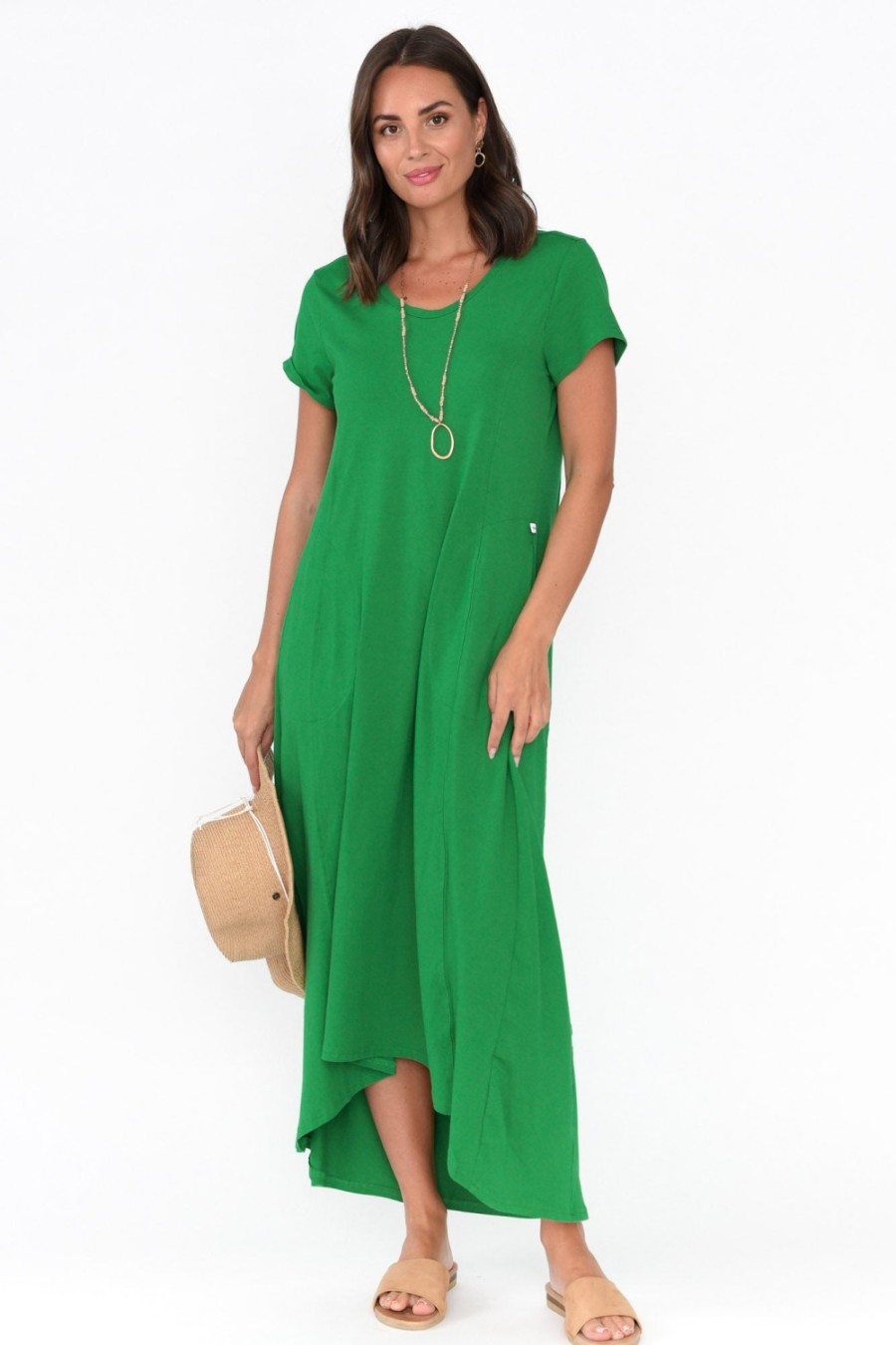 Clothing One Ten Willow Cotton Dresses | Patrick Green Cotton Pocket Dress