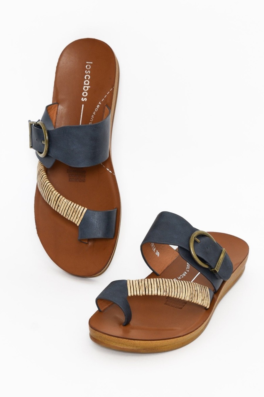 Shoes Los Cabos Slides | Bria Navy Slide