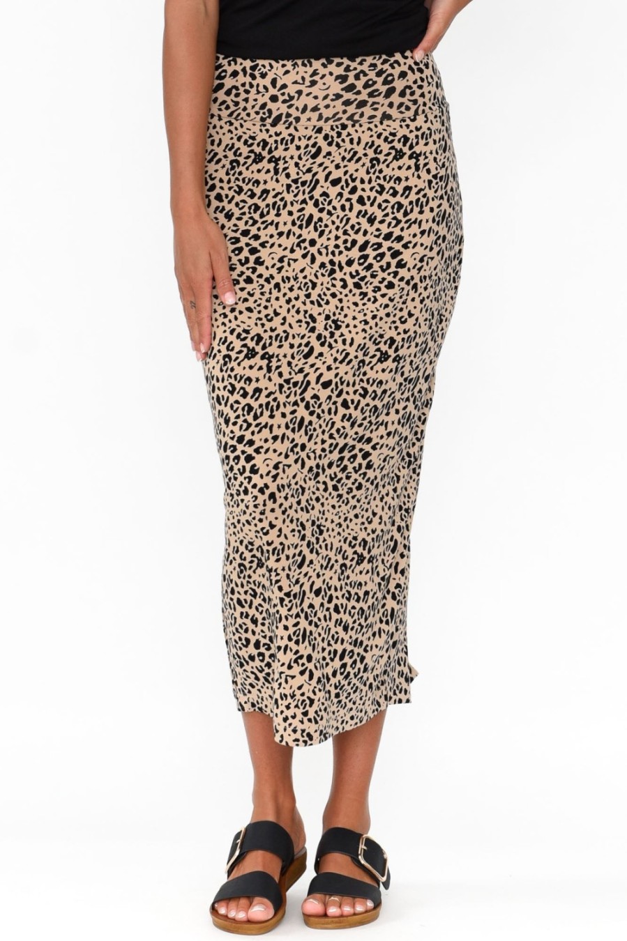 Clothing Lou Lou Skirts | Leopard Bamboo Maxi Tube Skirt