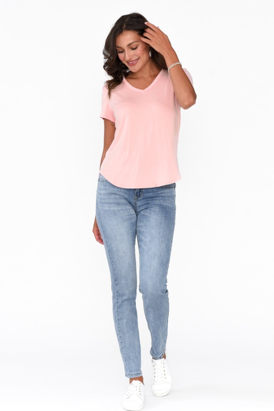 Clothing Lou Lou Sleeved Tops | Veronica Rose Bamboo Tee