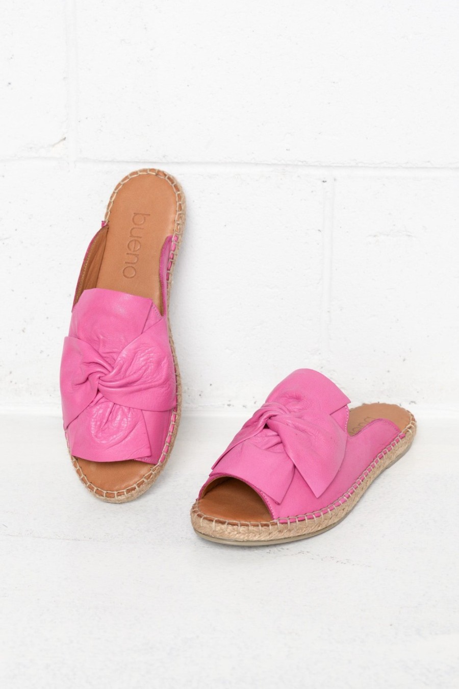 Shoes Bueno Slides | Kalmia Pink Leather Slide