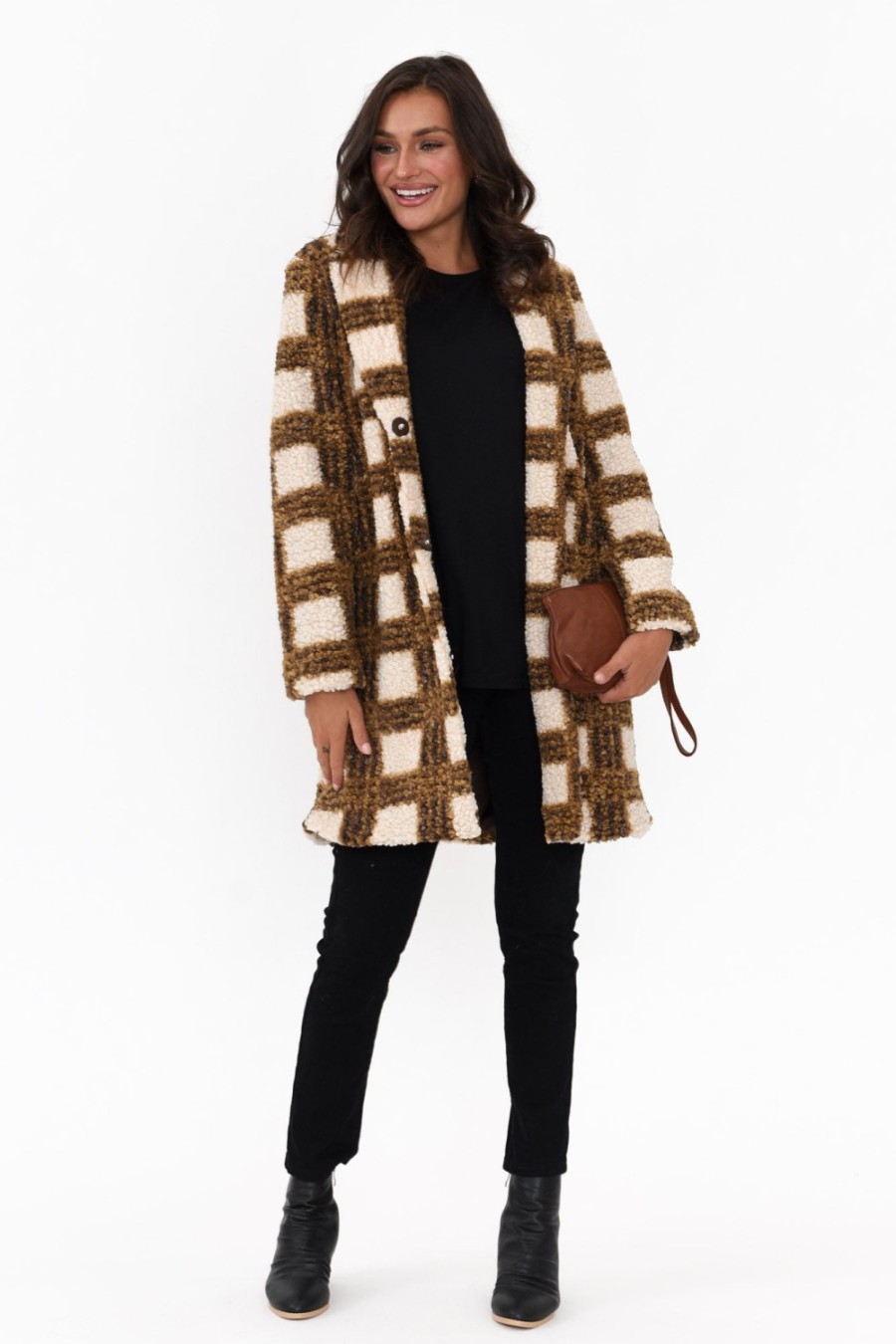 Clothing Brave u0026 True Coats | Jungle Caramel Check Coat