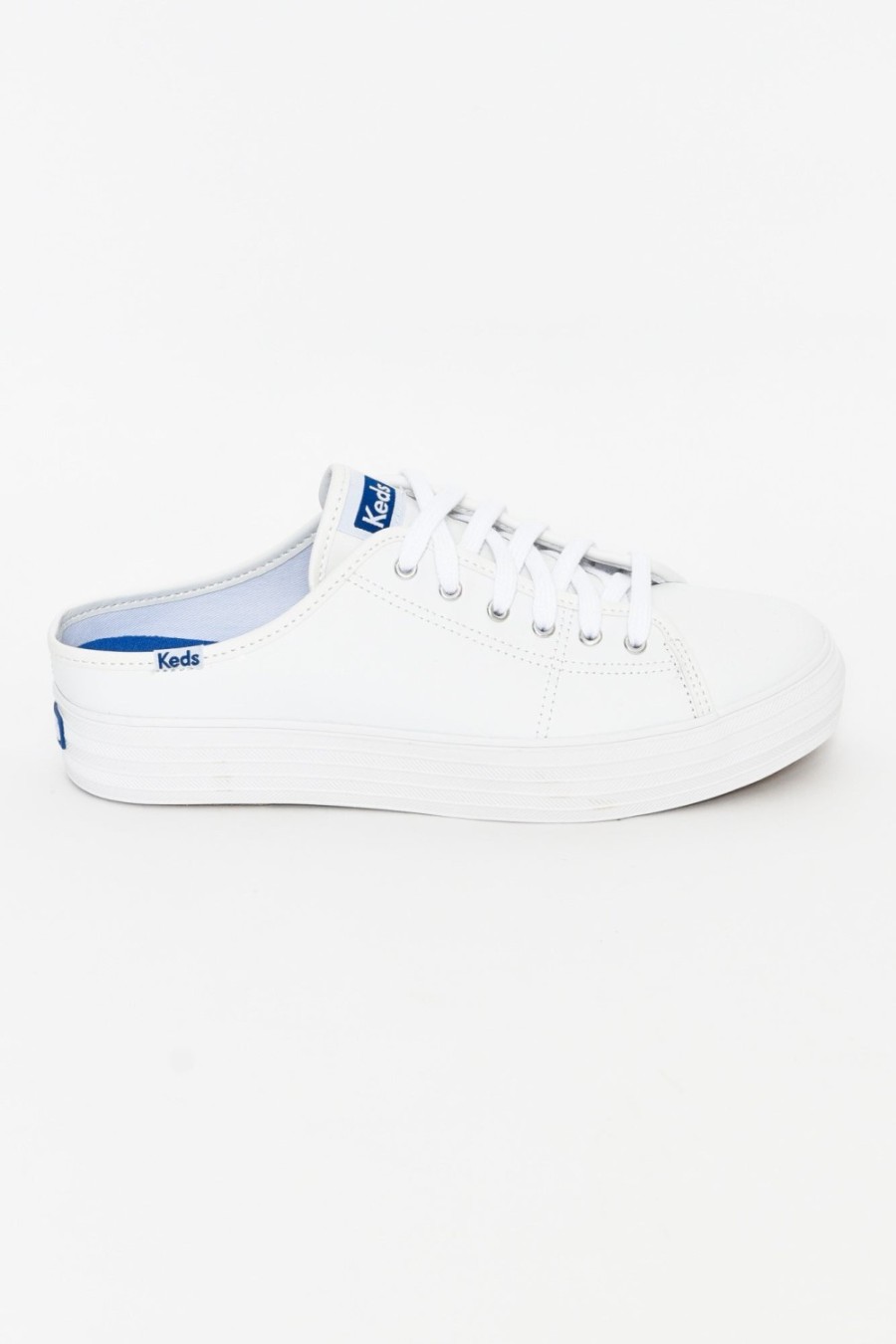 Shoes Keds White Sneakers | Triple Kick White Leather Mule Sneaker