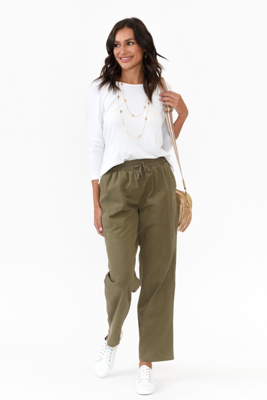 Clothing Betty Basics Pants | Santa Monica Khaki Pocket Pant