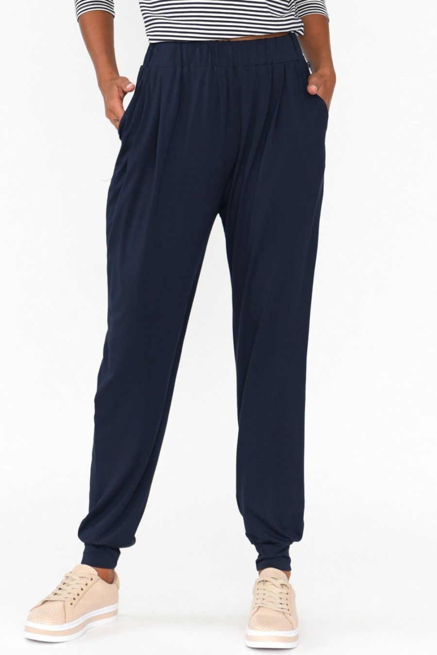 Clothing Pq Pants | Navy Bamboo Everyday Pant