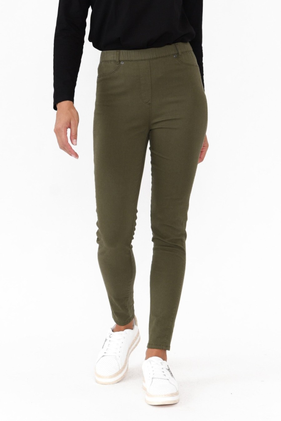 Clothing Cafe Latte Pants | Reed Khaki Stretch Cotton Pant