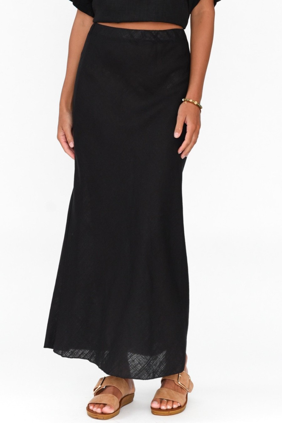 Clothing Label Of Love Skirts | Malva Black Maxi Skirt