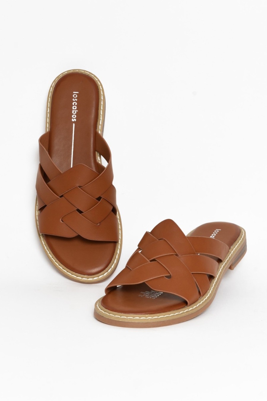 Shoes Los Cabos Slides | Gari Tan Strappy Slide