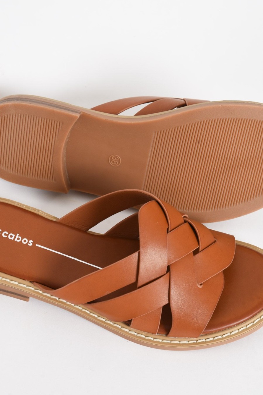 Shoes Los Cabos Slides | Gari Tan Strappy Slide