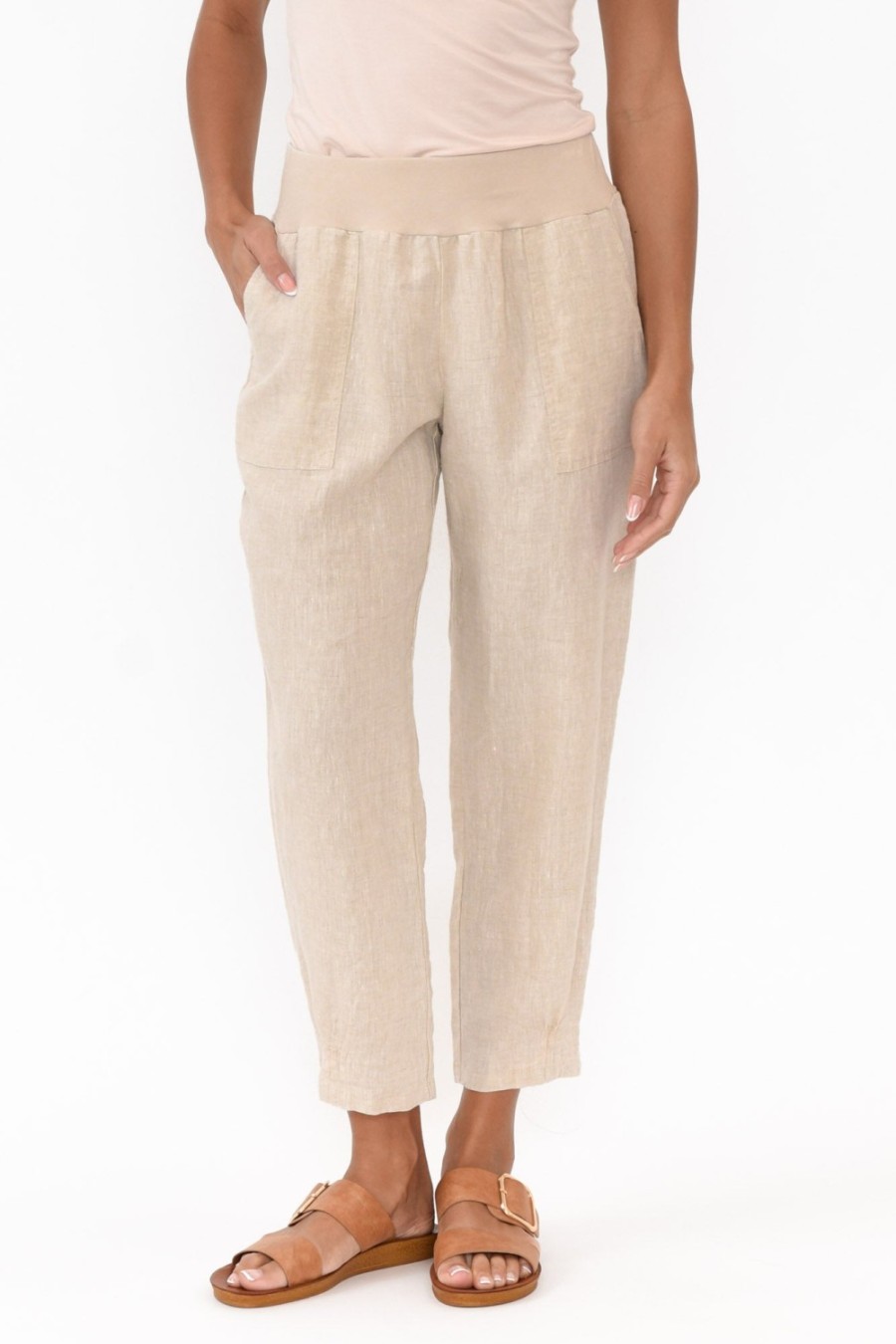 Clothing Gordon Smith Pants | Tatum Beige Linen Pant