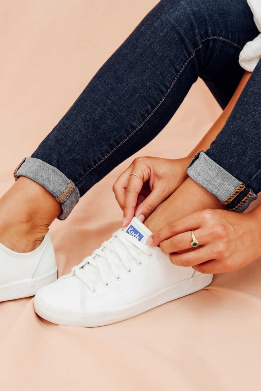 Shoes Keds White Sneakers | Kickstart White Leather Sneaker