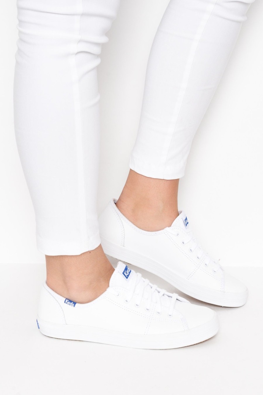 Shoes Keds White Sneakers | Kickstart White Leather Sneaker