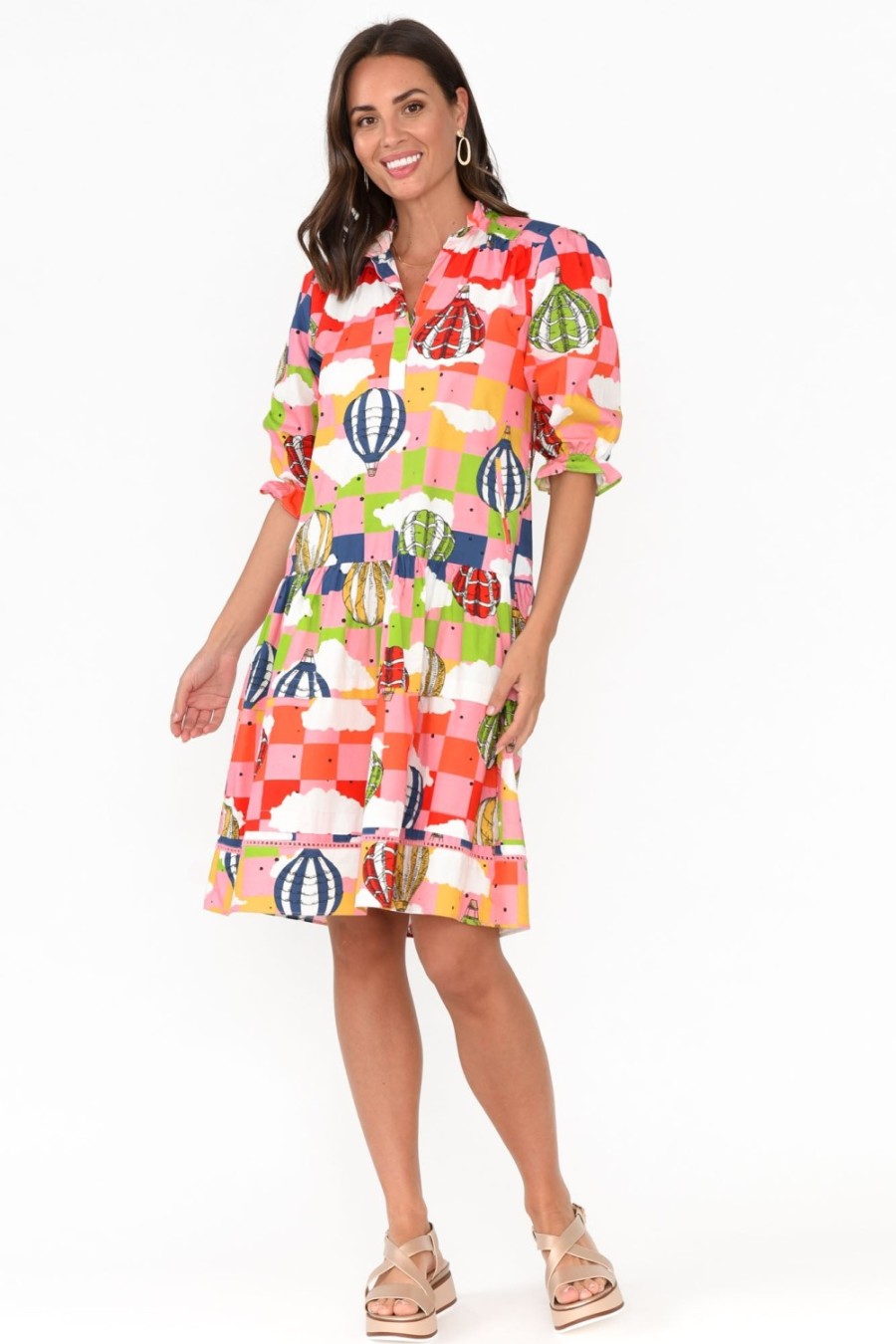 Clothing Maude Vivante Cotton Dresses | Hayes Float Away Cotton Poplin Dress