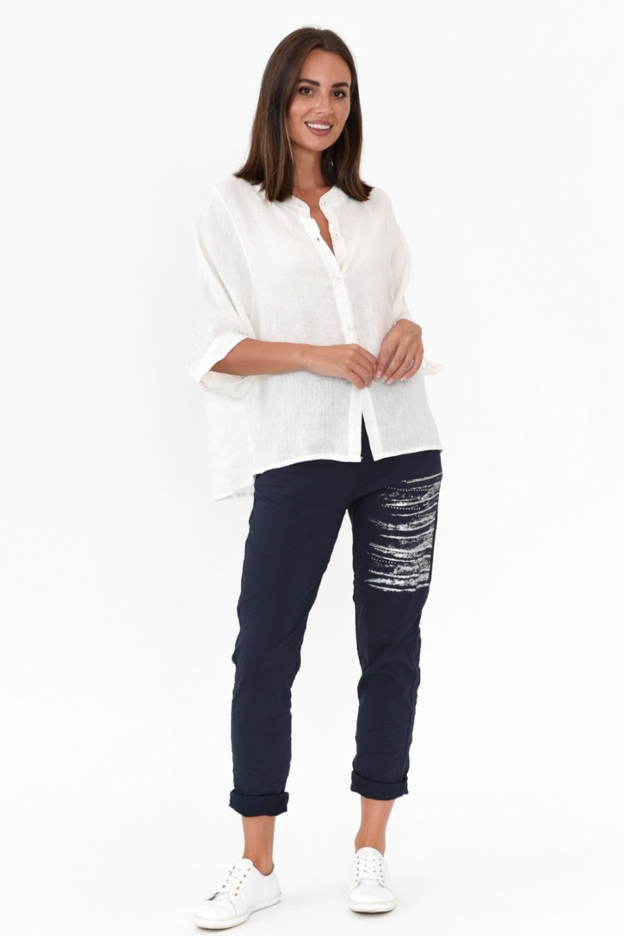 Clothing Worthier Linen Tops | Grayson White Linen Top