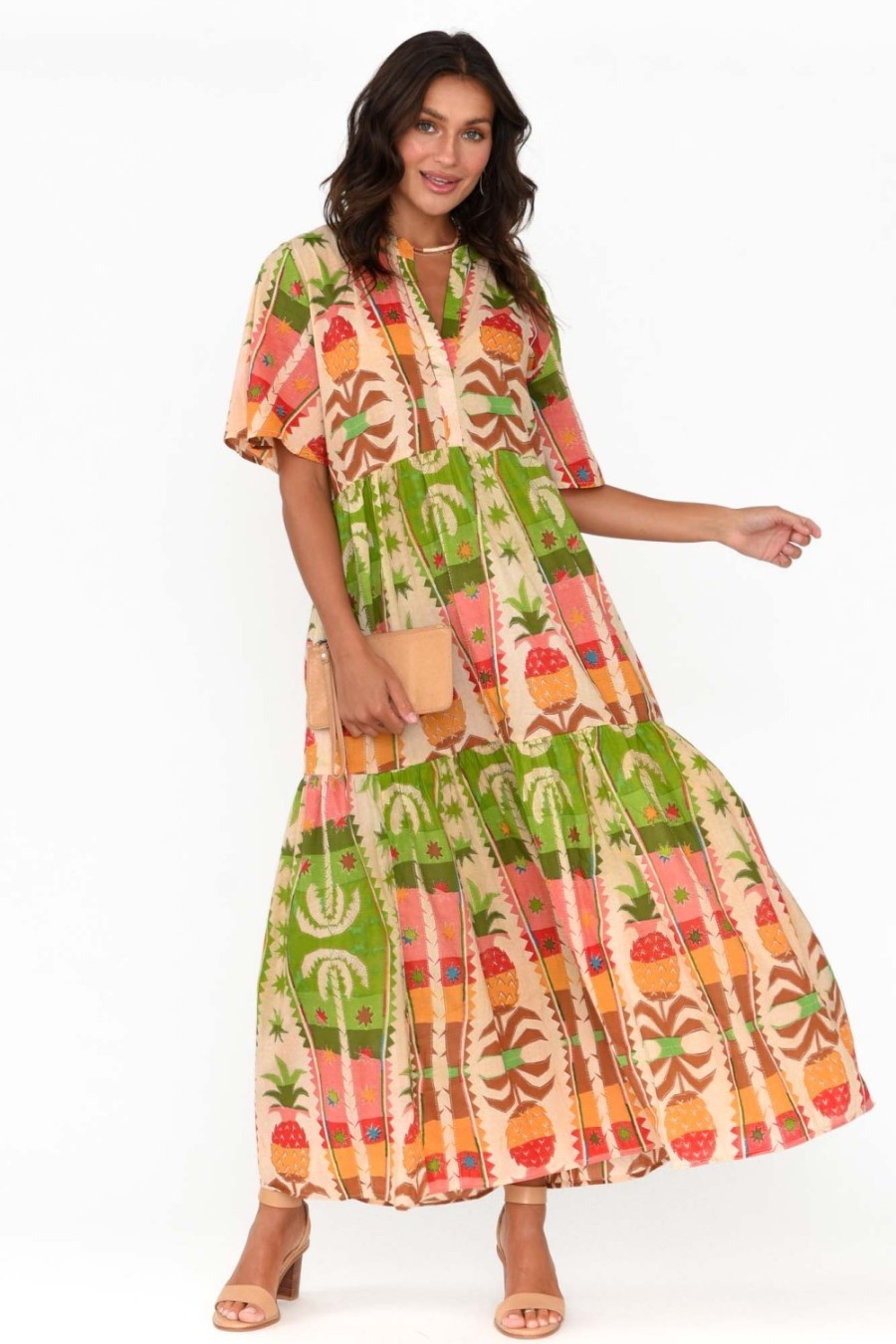 Clothing Holiday Cotton Dresses | Lynwood Tropical Cotton Maxi Dress