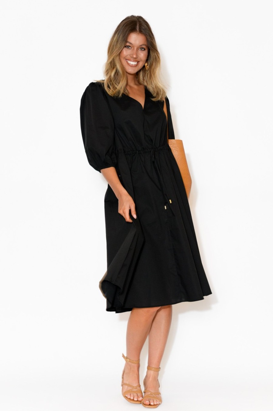 Clothing Fate Becker Cotton Dresses | Life Of Work Black Cotton Dress