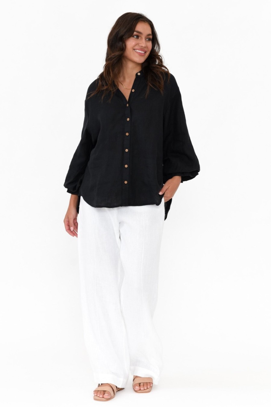 Clothing Eadie Lifestyle Pants | Barton White Linen Pant