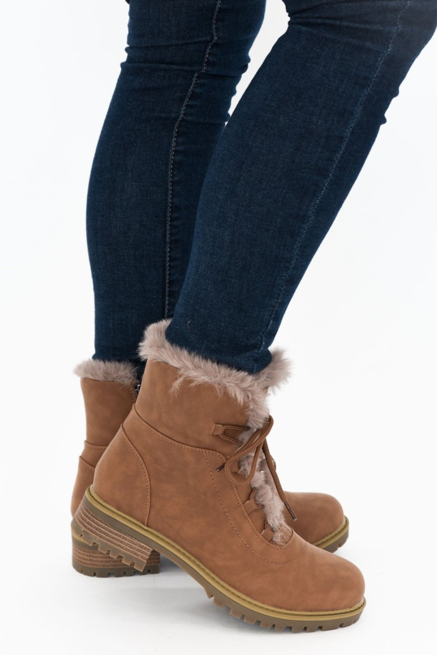 Shoes Bay Lane | Alpine Tan Faux Fur Boot