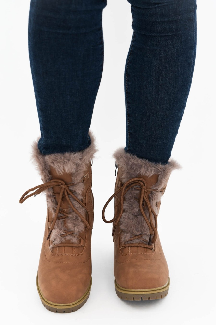 Shoes Bay Lane | Alpine Tan Faux Fur Boot