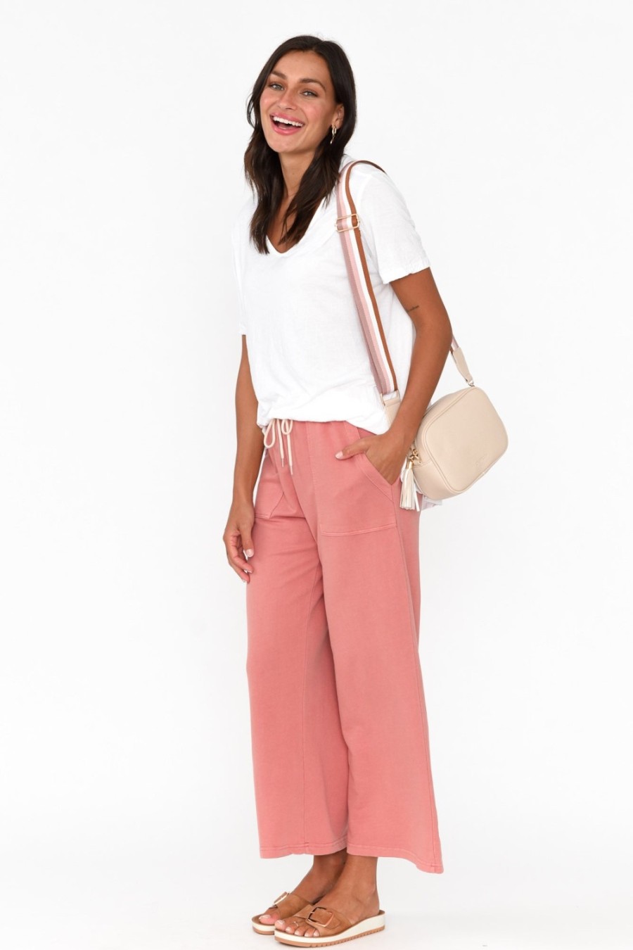 Clothing One Ten Willow Pants | Mariam Blush Relaxed Track Pant