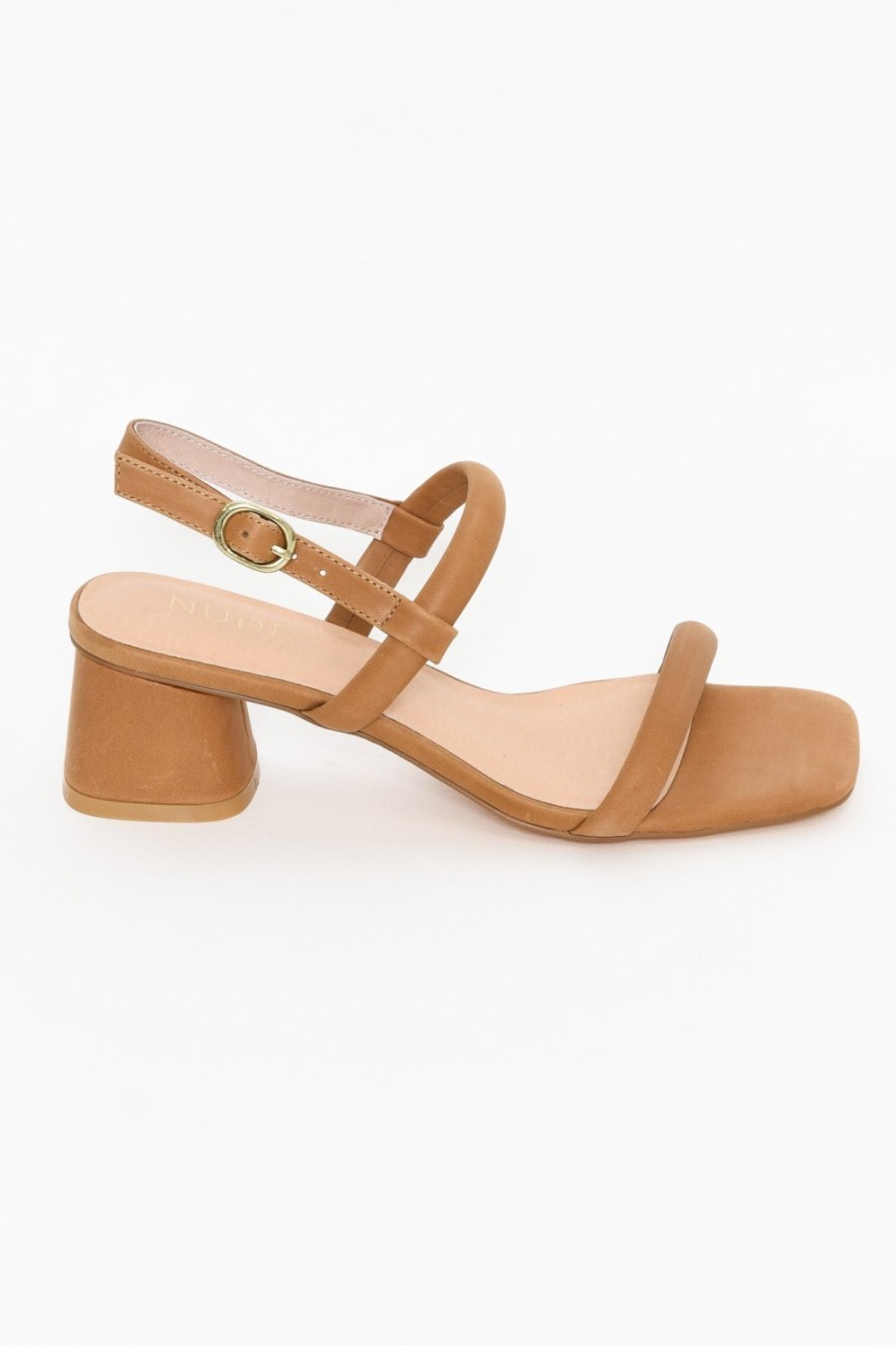 Shoes Nude Shoes Heeled Sandals | Lacee Tan Leather Heel