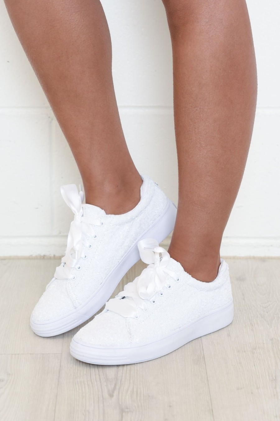 Shoes Keds White Sneakers | Alley White Sequin Sneaker