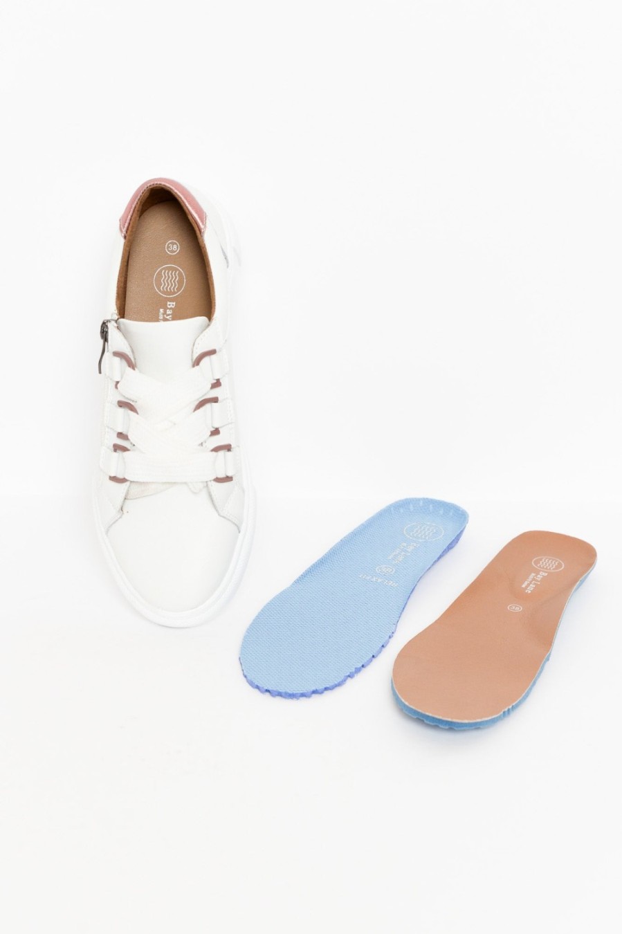 Shoes Bay Lane White Sneakers | Luxe White Leather Sneaker