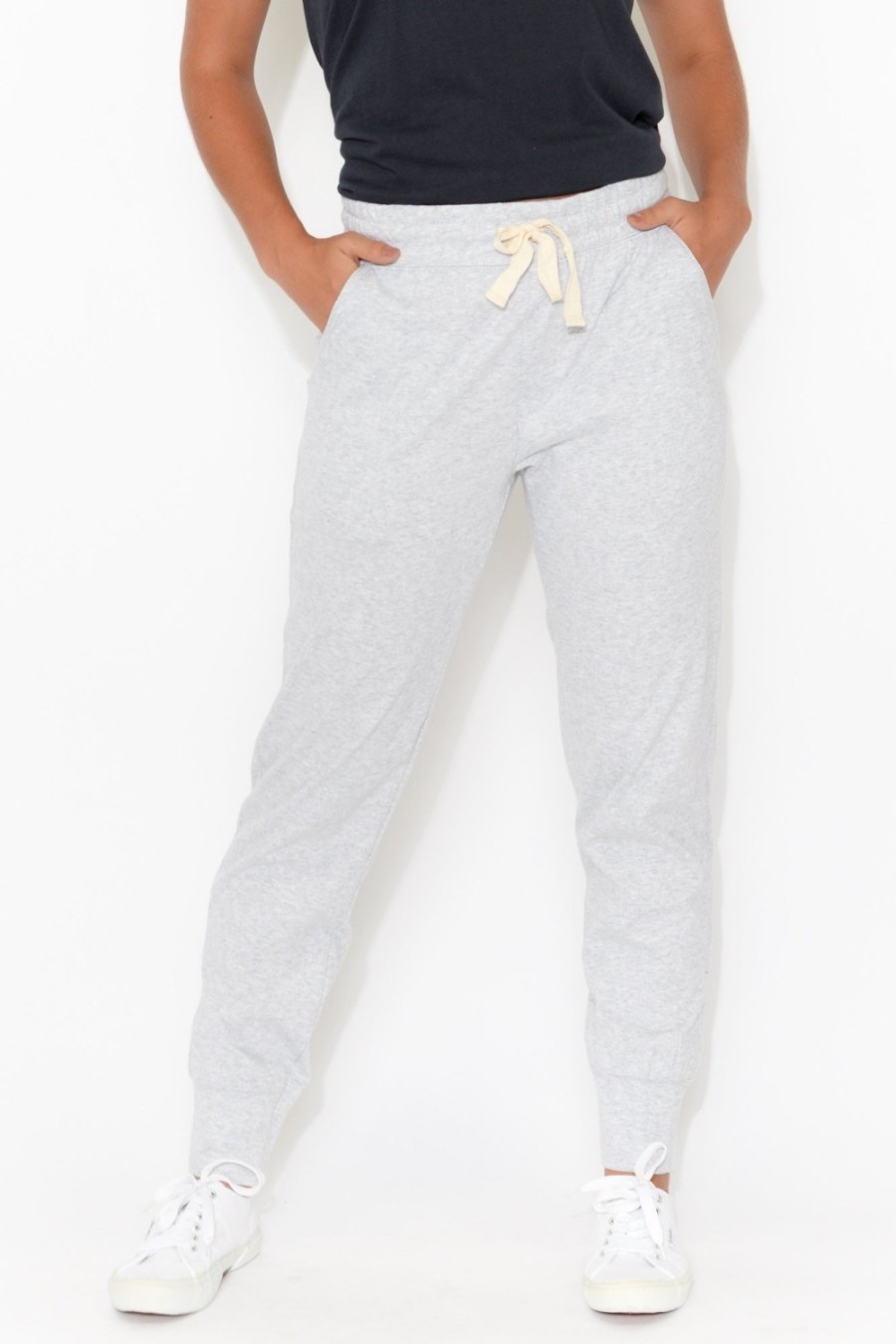 Clothing Elm Pants | Grey Marle Wash Out Lounge Pant