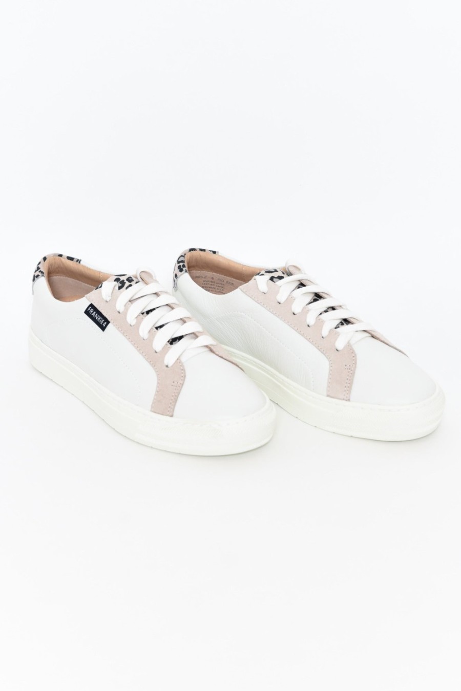 Shoes Frankie4 White Sneakers | Mim Iii White/Leopard Print Sneaker