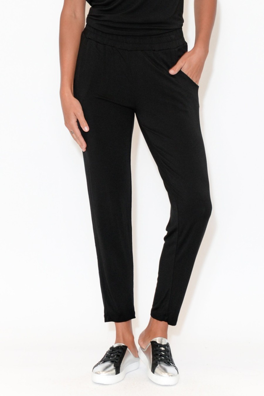 Clothing Bamboo Body Pants | Percy Black Bamboo Pocket Pant