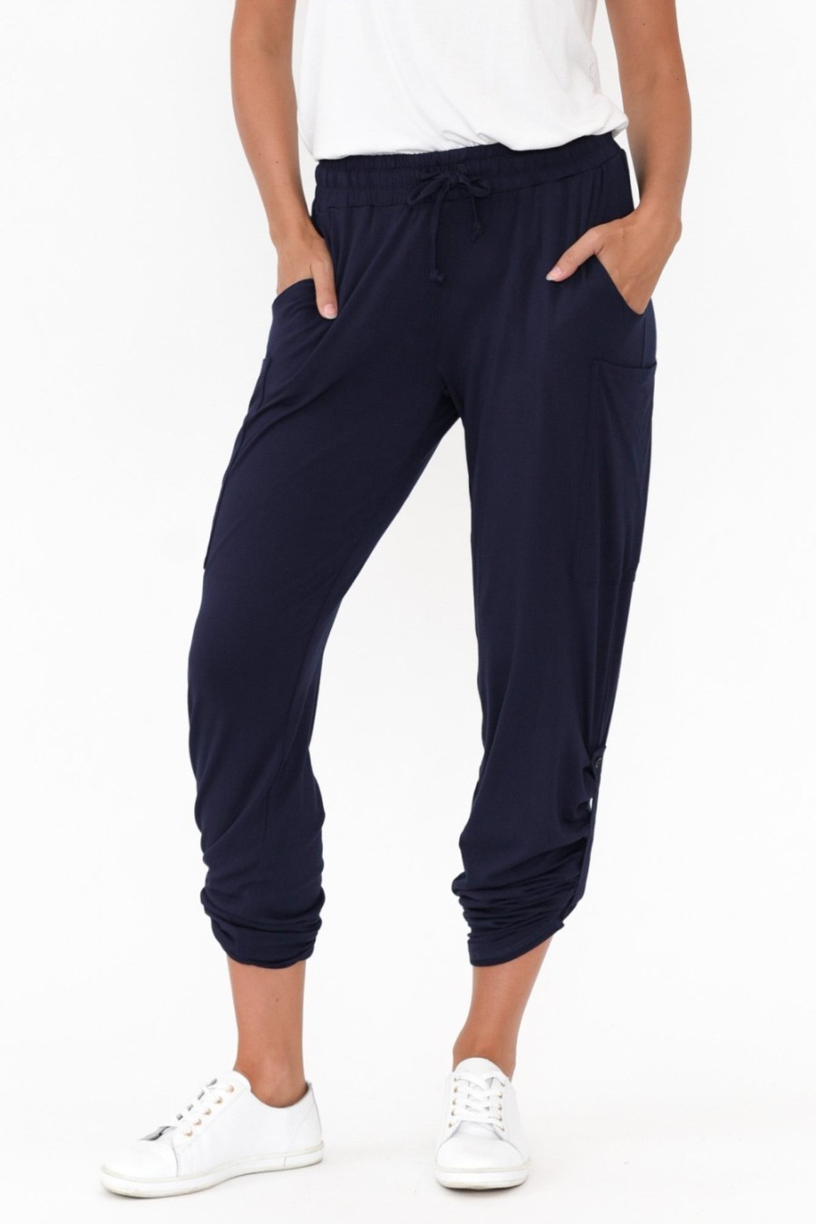 Clothing Bamboo Body Pants | Navy Bamboo Pocket Pant