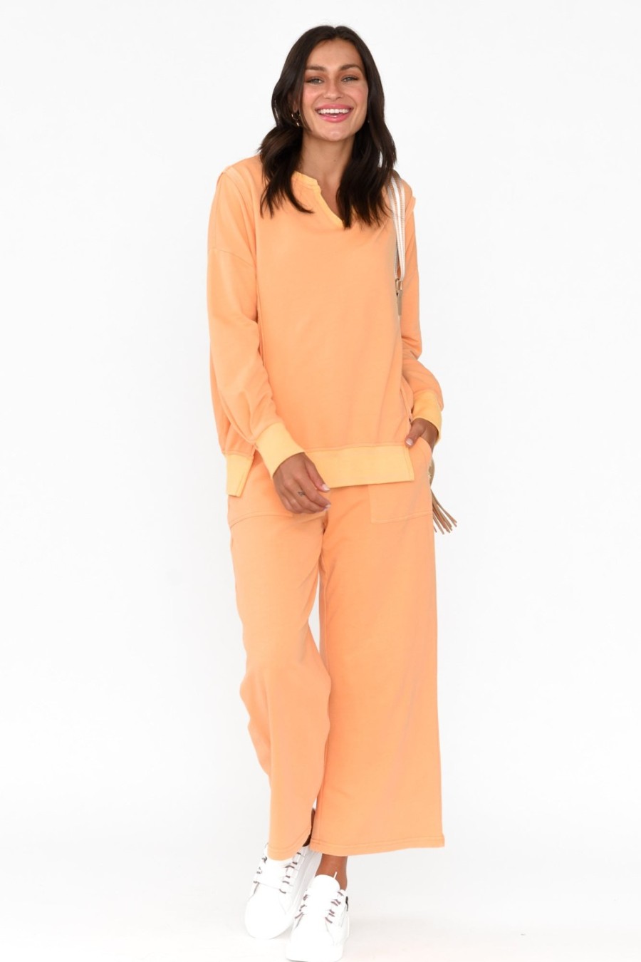 Clothing One Ten Willow Pants | Mariam Orange Relaxed Track Pant