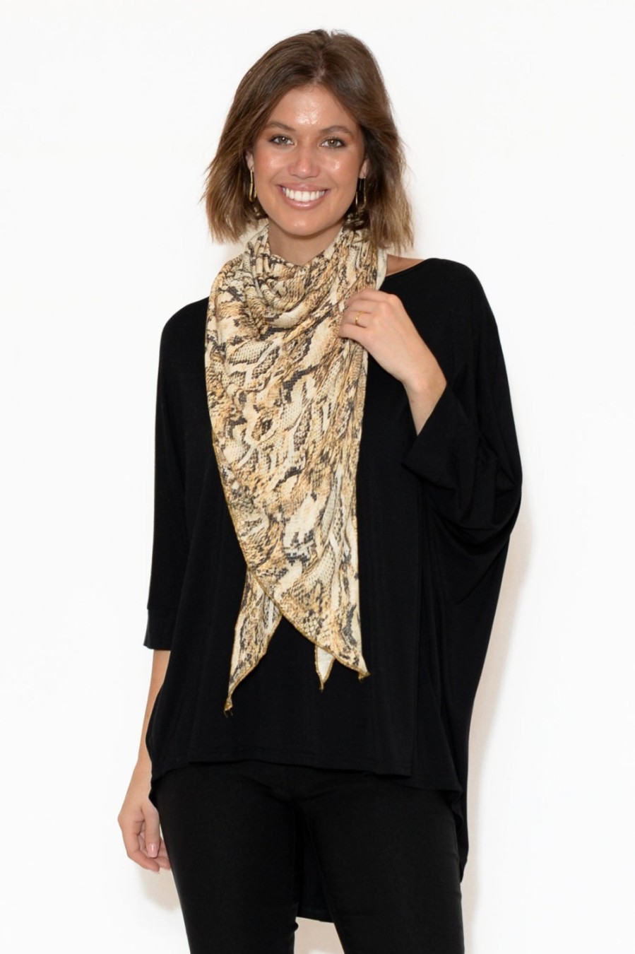 Clothing Lou Lou Scarves | Sutton Animal Bamboo Cashmere Scarf