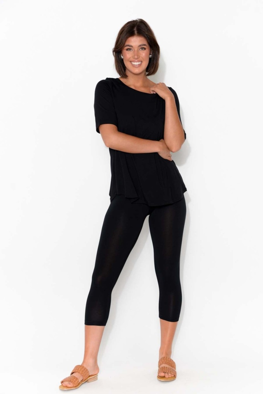 Clothing Tani Leggings | Black Micro Modal 3/4 Legging