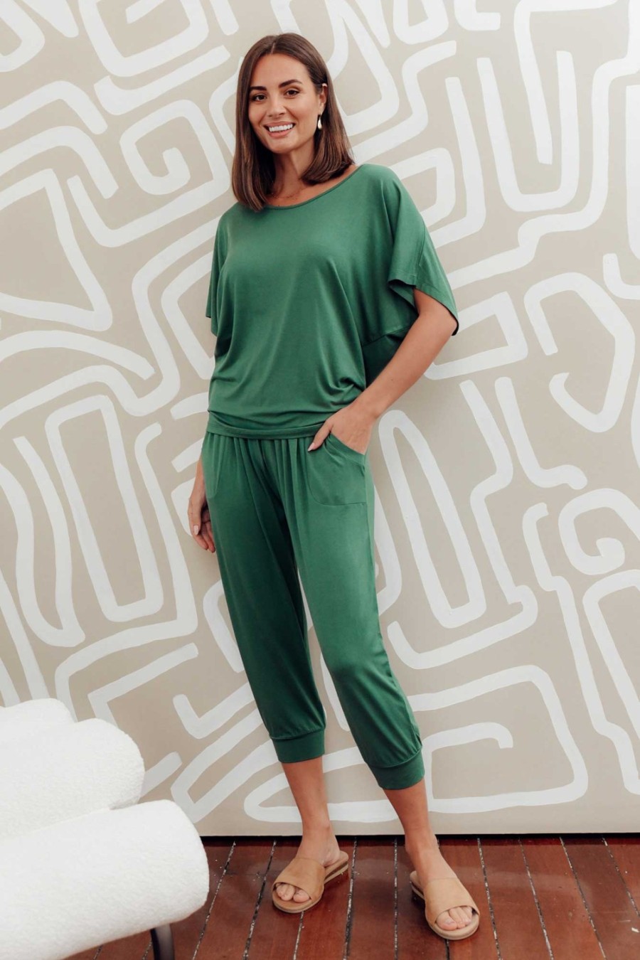 Clothing Betty Basics Pants | Emerald Tokyo Slouch Pant