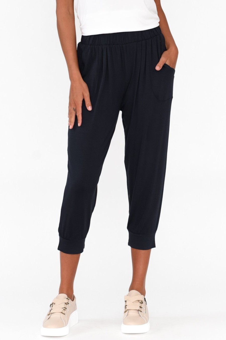 Clothing Betty Basics Pants | Deep Navy Tokyo Slouch Pant