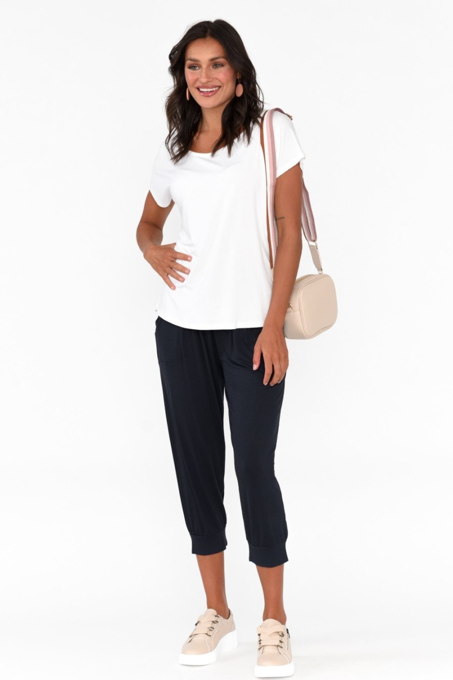 Clothing Betty Basics Pants | Deep Navy Tokyo Slouch Pant