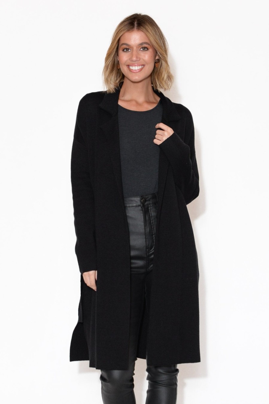 Clothing Betty Basics Jackets | Murphy Black Structured Coat