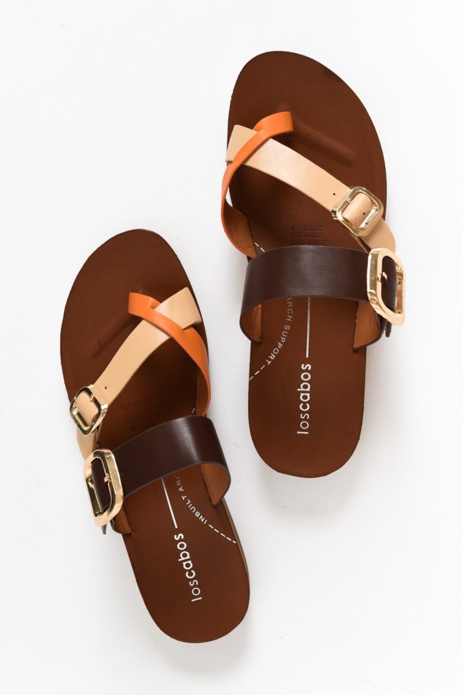 Shoes Los Cabos Slides | Dany Copper Buckle Slide