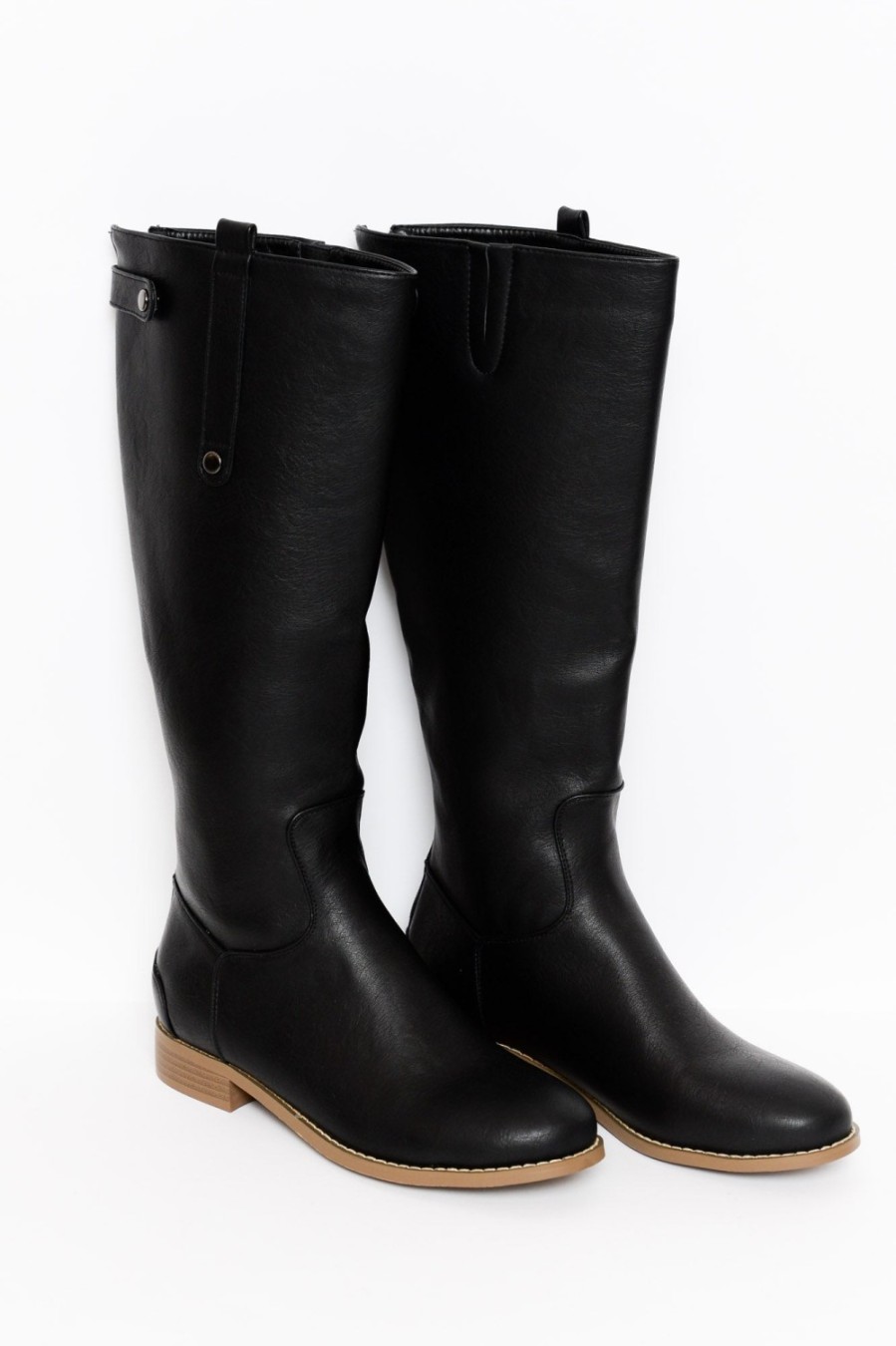 Shoes Laguna Quays | Tamsyn Black Knee High Boot