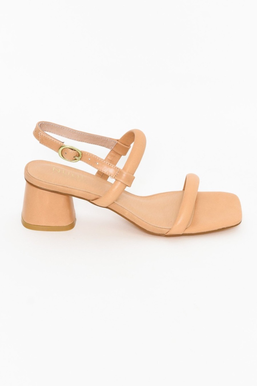 Shoes Nude Shoes Heeled Sandals | Lacee Nude Leather Heel