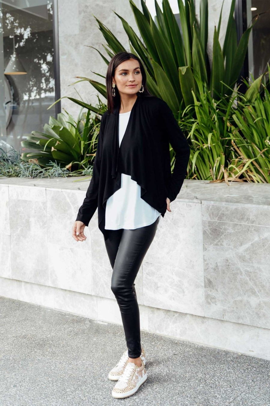 Clothing Lou Lou Cardigans | Joni Black Bamboo Cardigan