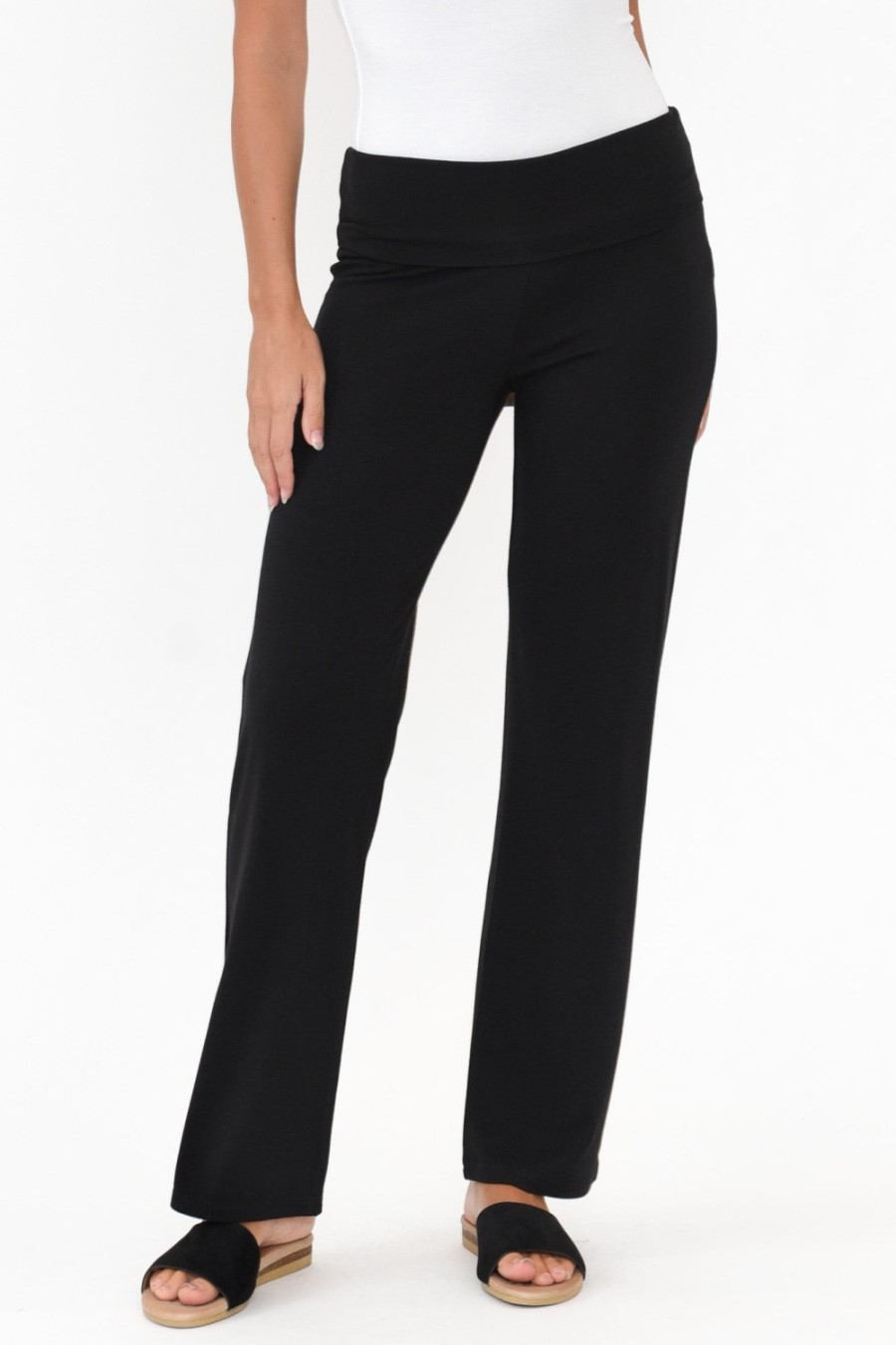 Clothing Bamboo Body Pants | Pamela Black Bamboo Pant - Petite