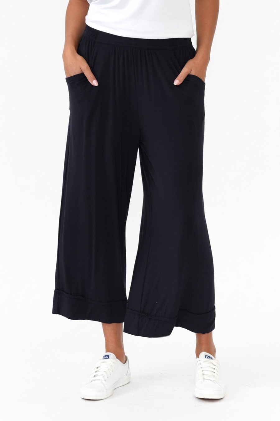 Clothing Tani Pants | Lena Navy Micro Modal Resort Pant