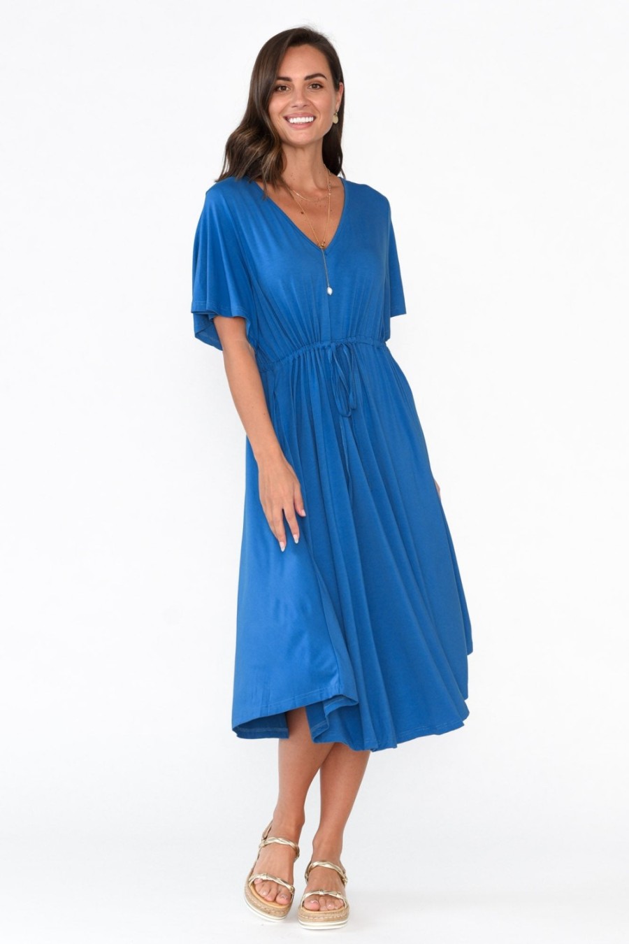 Clothing PQ Bamboo Dresses | Billine Cobalt Bamboo Dress