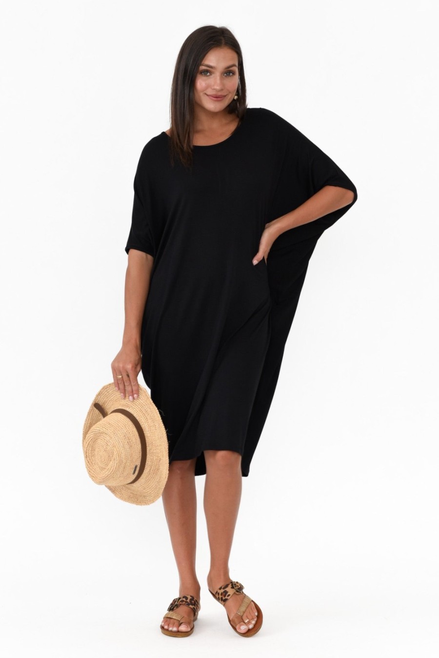 Clothing Betty Basics Batwing Dresses | Black Maui Dress