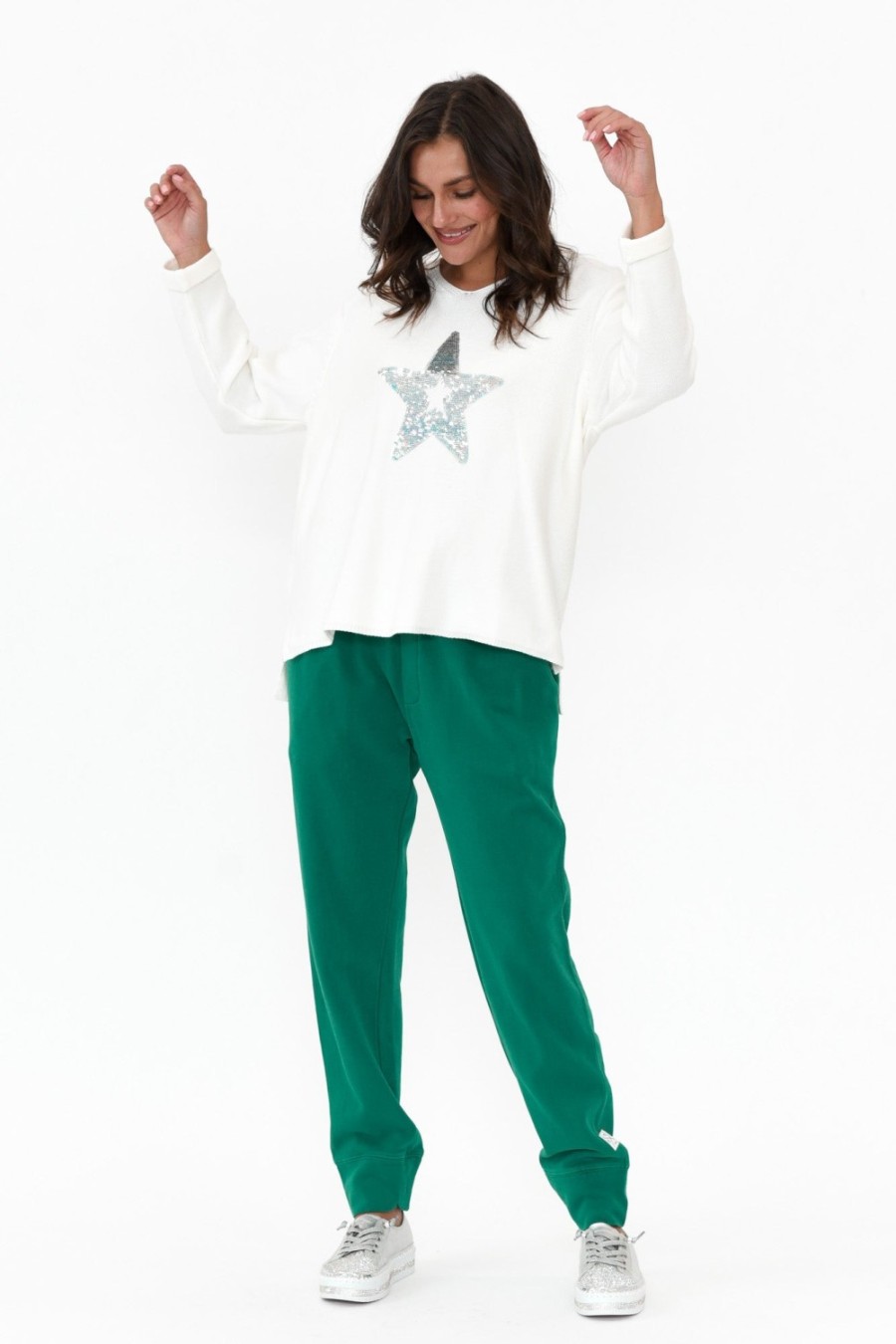 Clothing Elm Pants | Victoria Teal Cotton Drawstring Pant