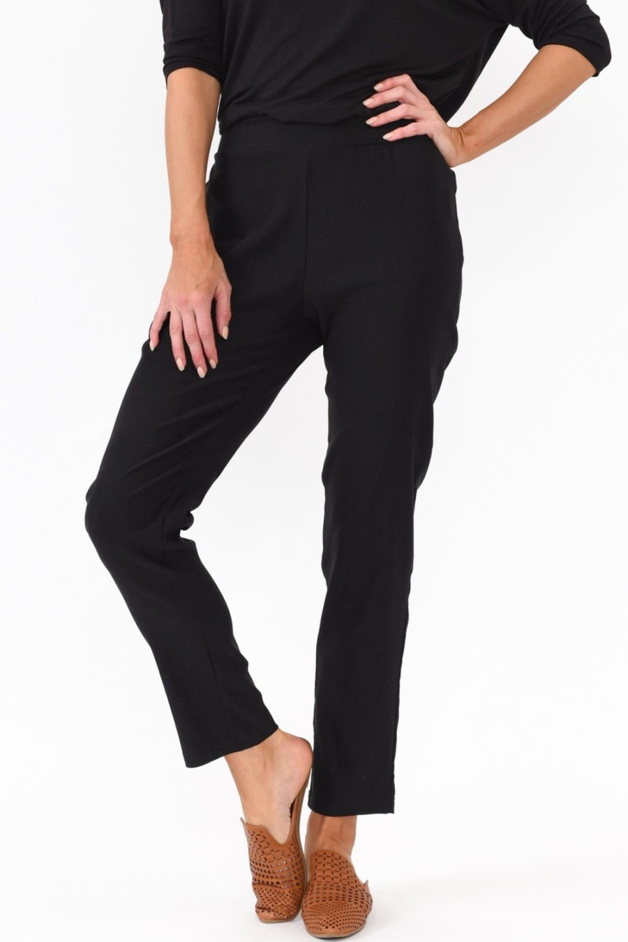 Clothing Slate the Label Pants | Vinny Black Stretch Pant