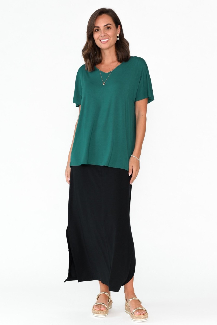 Clothing Tani Sleeved Tops | Ivy Ocean Micro Modal Swing Tee