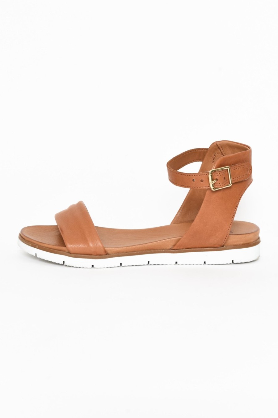 Shoes Hinako Flat Sandals | Aspen Tan Leather Sandal